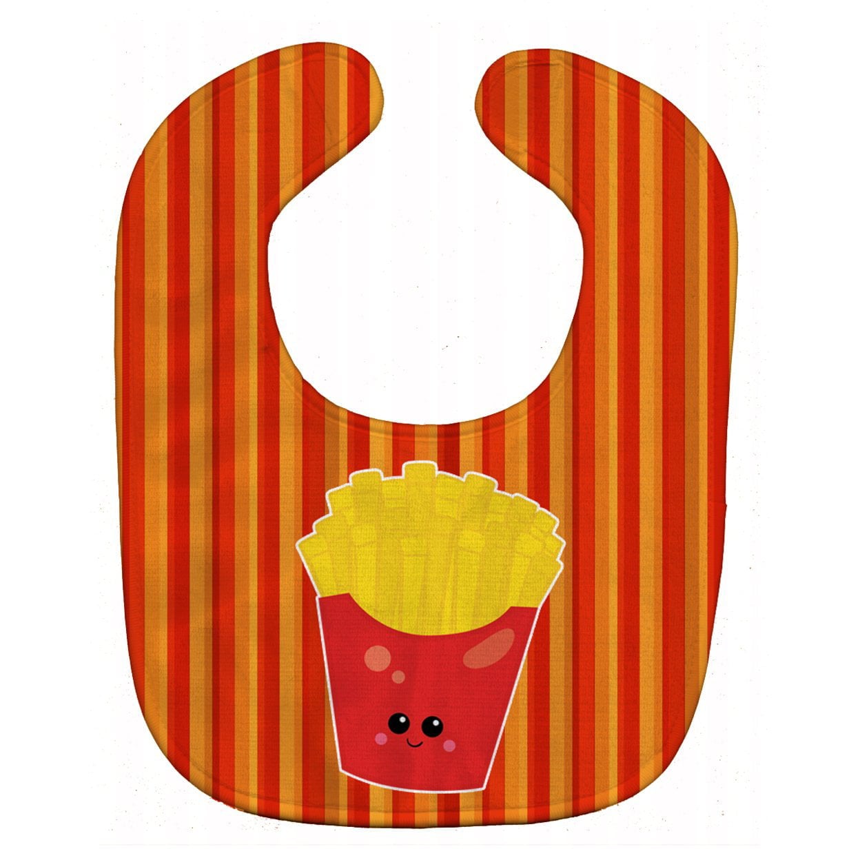 French Fries Face Baby Bib