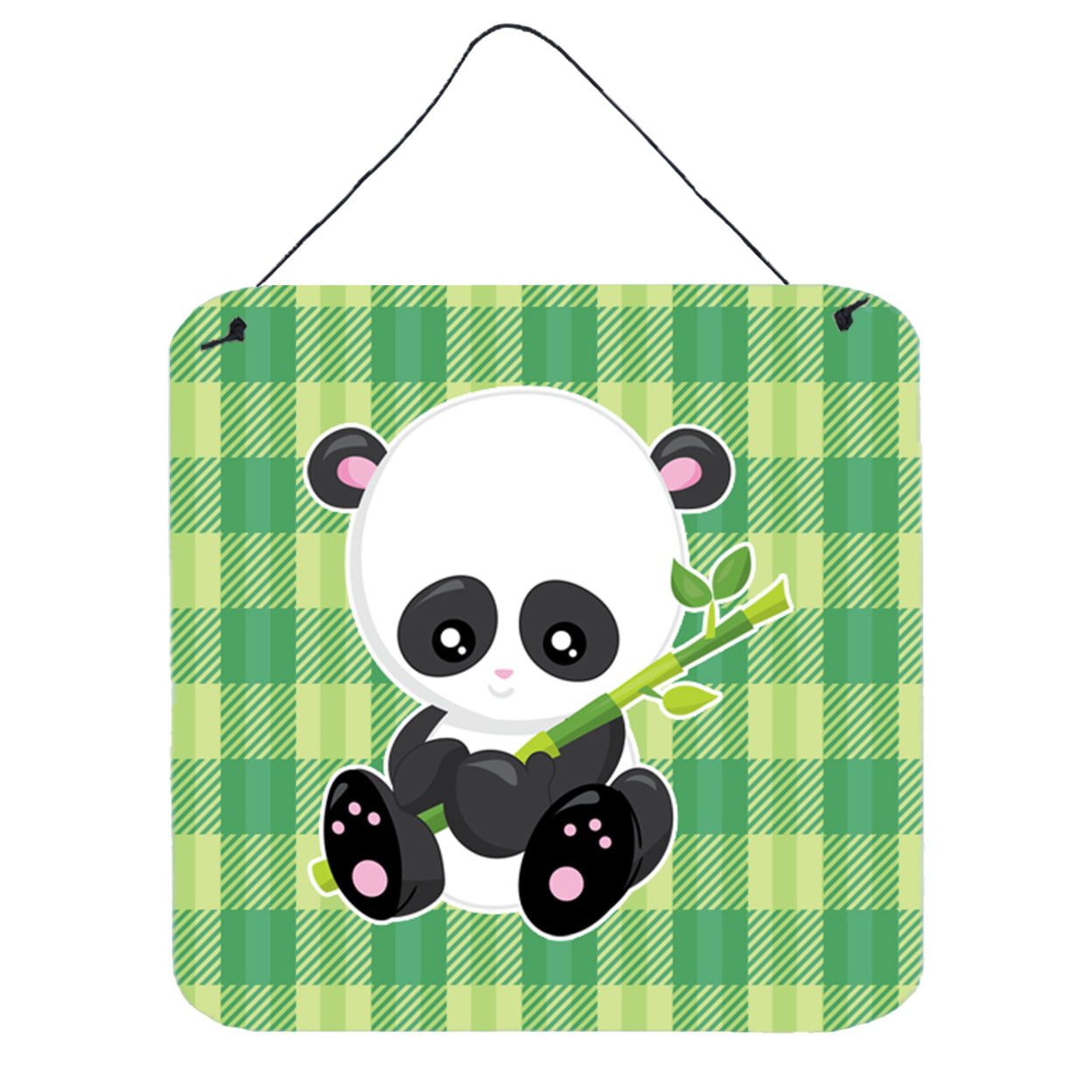 Panda Lucky Bamboo Wall or Door Hanging Prints