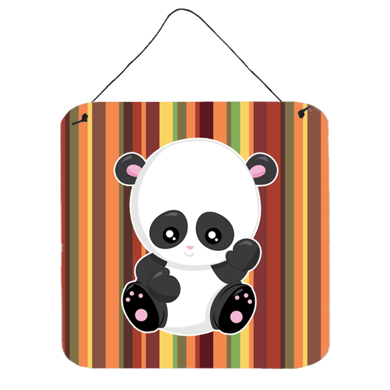 Striped Panda Wall or Door Hanging Prints