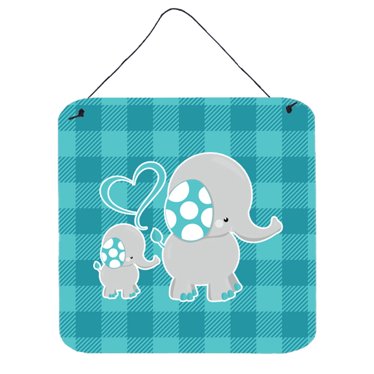 BB6834DS66 Mommy & Baby Elephant Wall or Door Hanging Prints