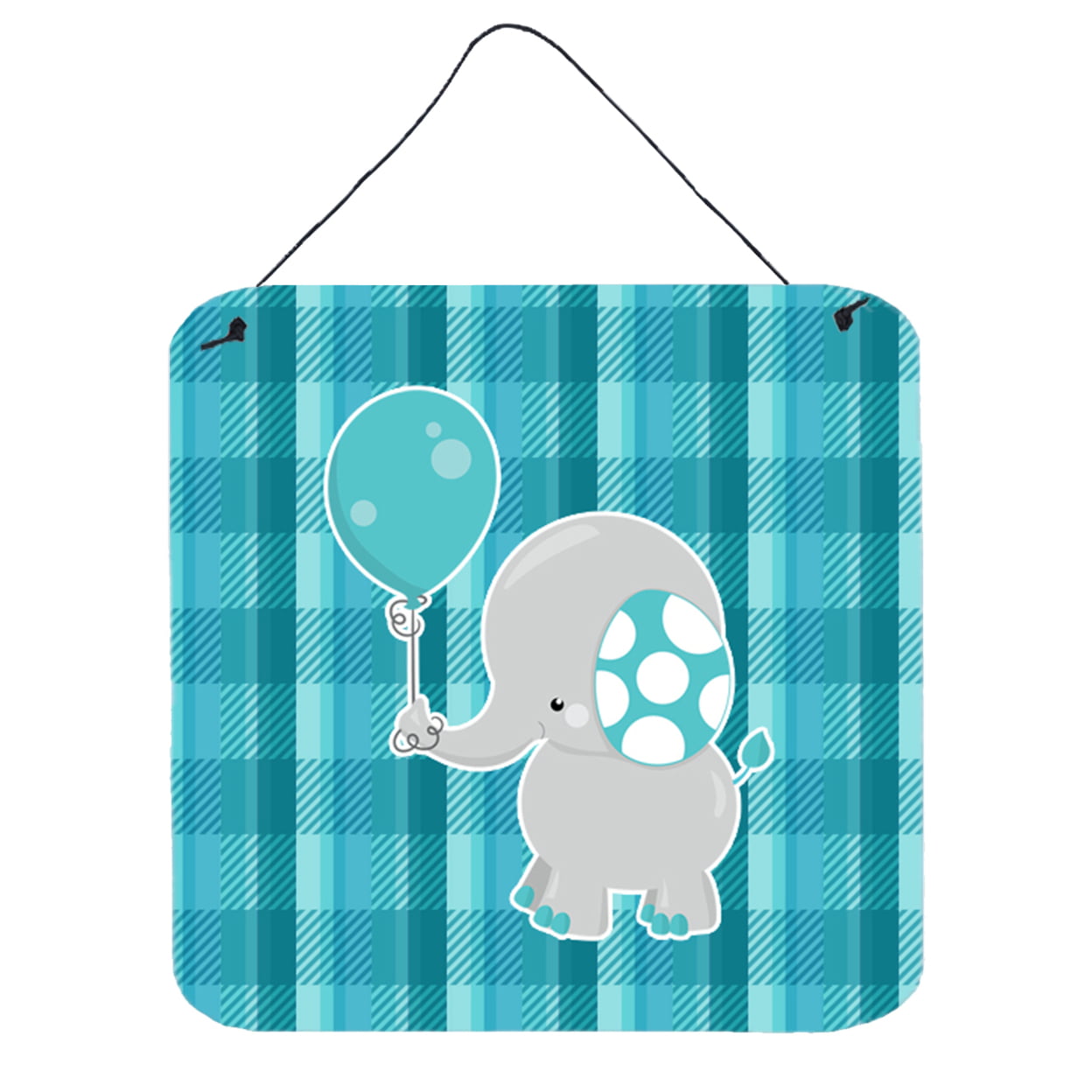 Elephant with Balloon Wall or Door Hanging Prints