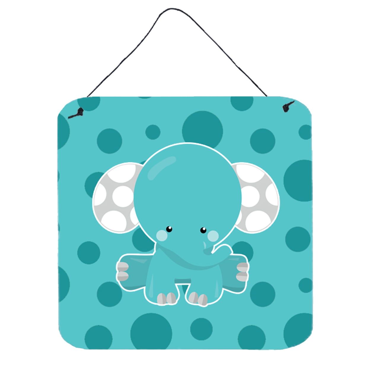 Polkadot Elephant Wall or Door Hanging Prints