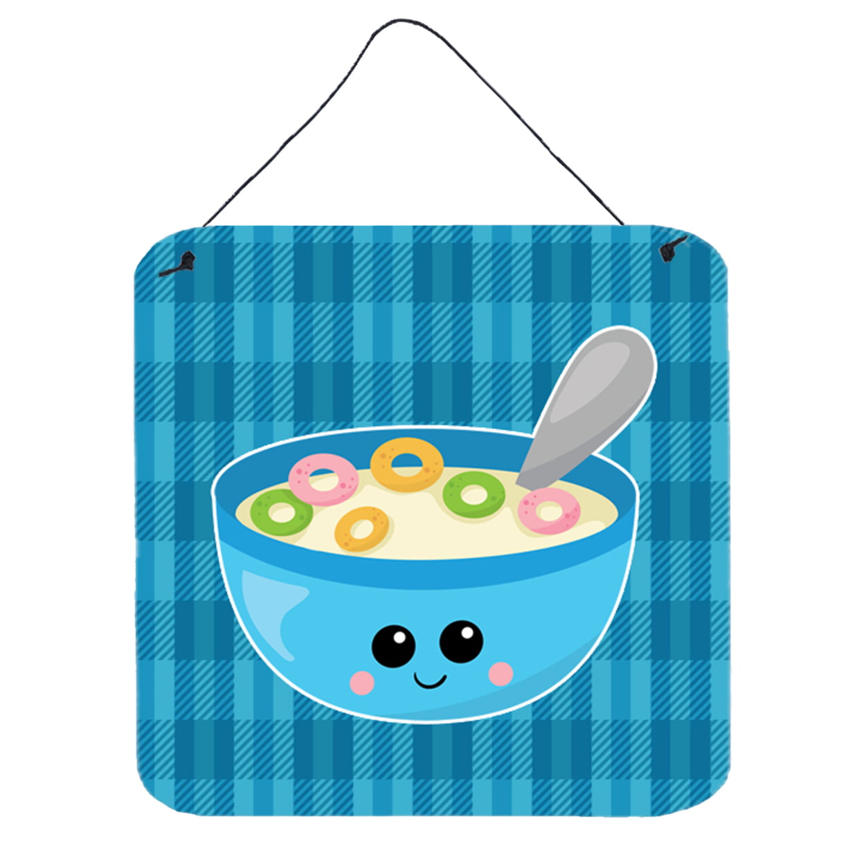 Blue bowl of Cereal Wall or Door Hanging Prints