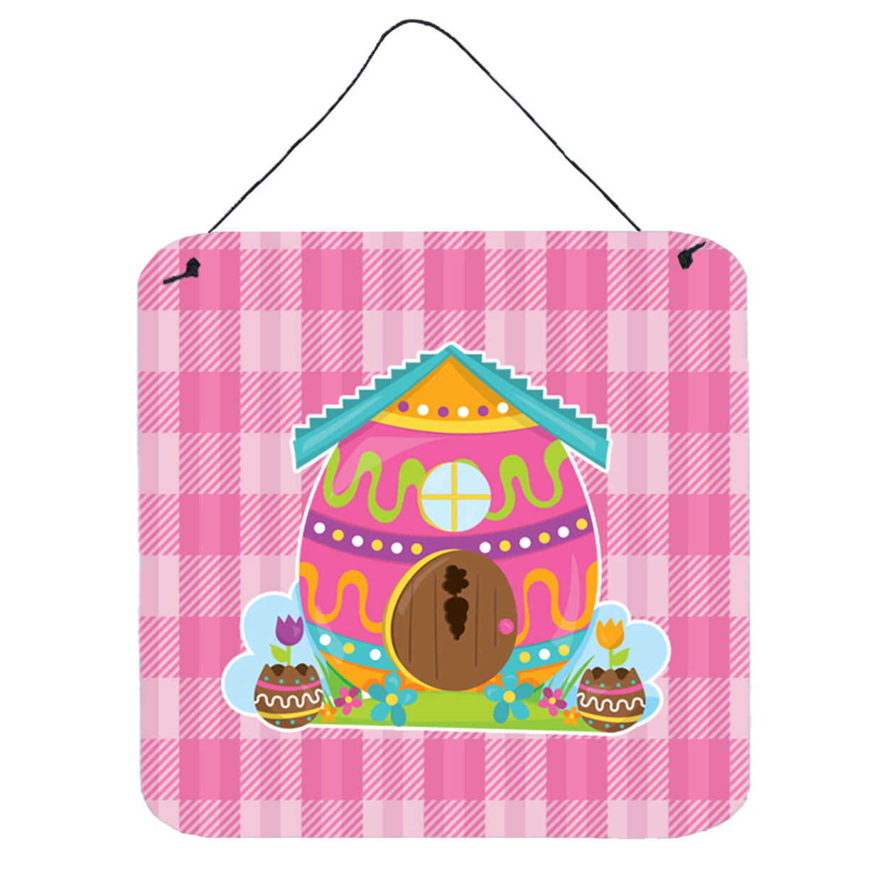 BB6899DS66 Easter Rabbits House Wall or Door Hanging Prints