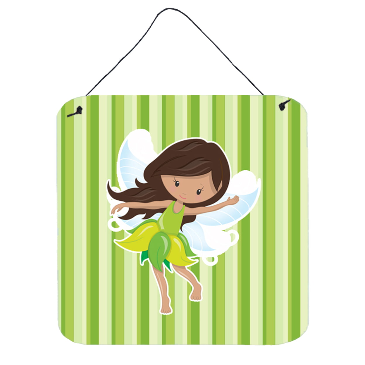 Fairy Green Stripes Wall or Door Hanging Prints