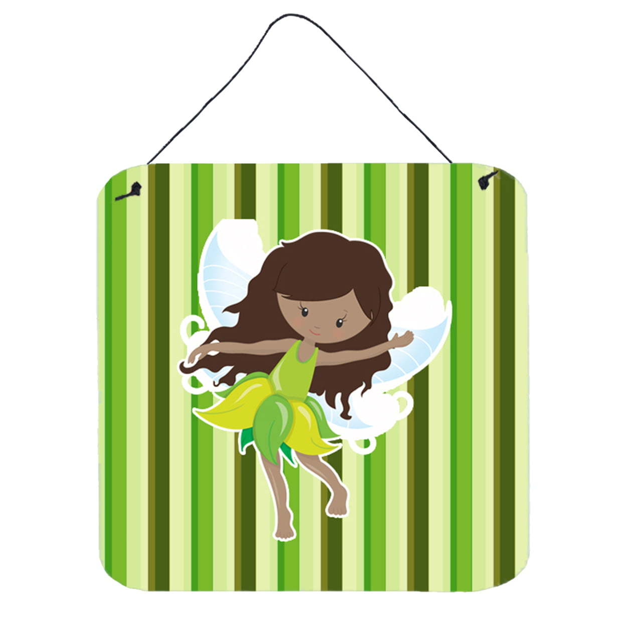 Fairy Green Stripes Wall or Door Hanging Prints