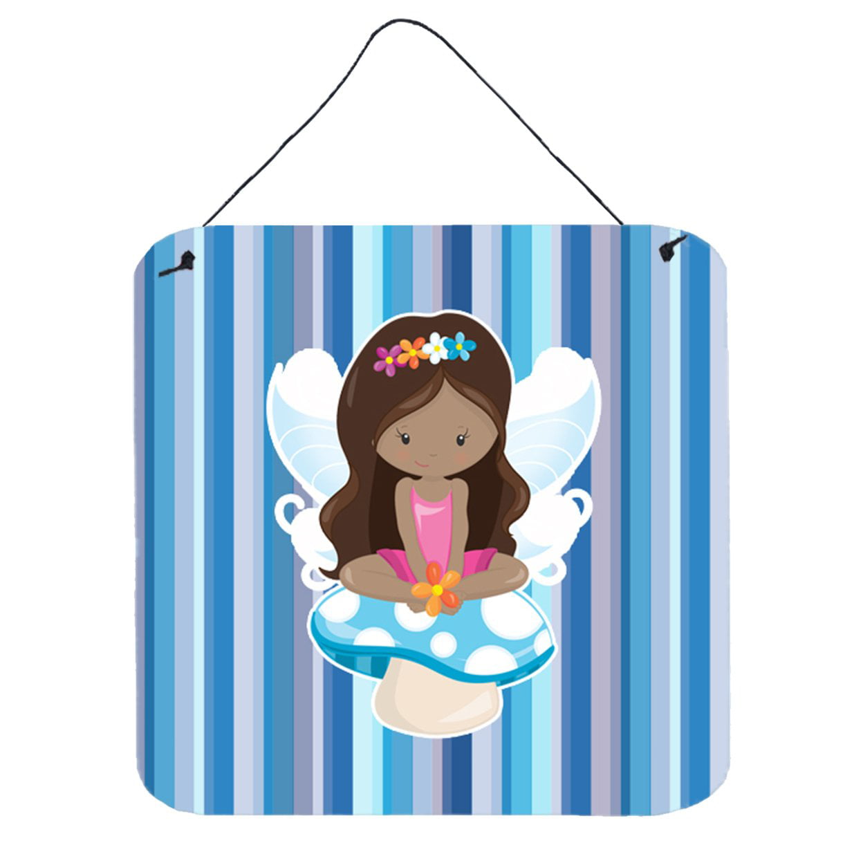 Fairy Blue Stripes Wall or Door Hanging Prints