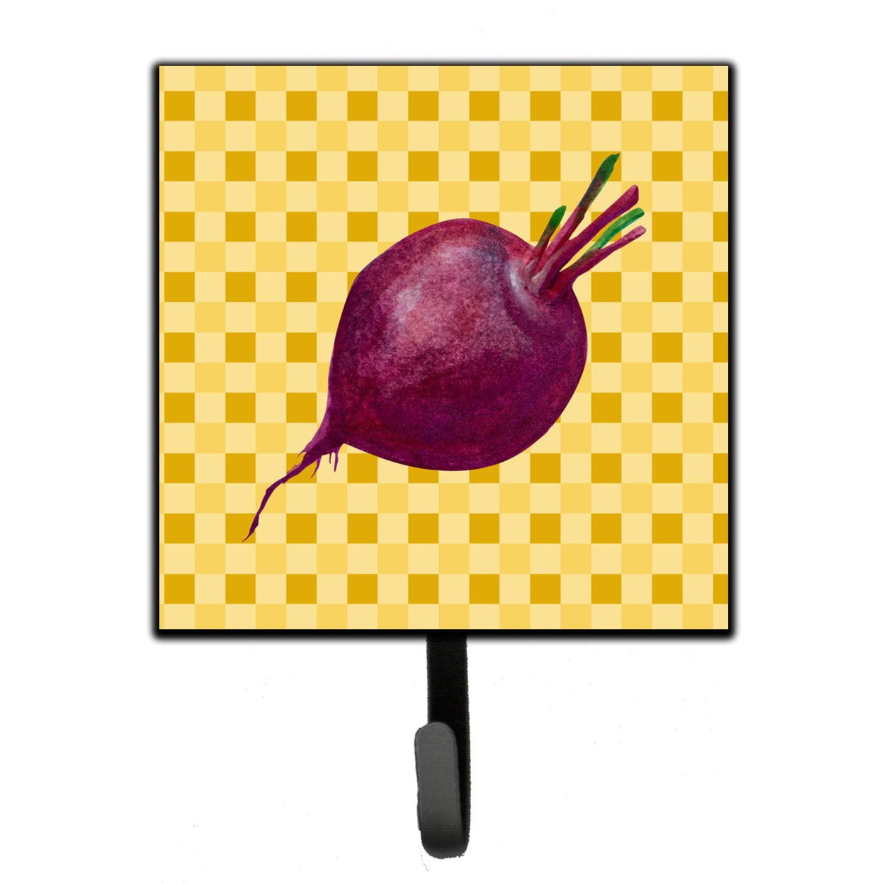 Beet Root on Basketweave Leash or Key Holder