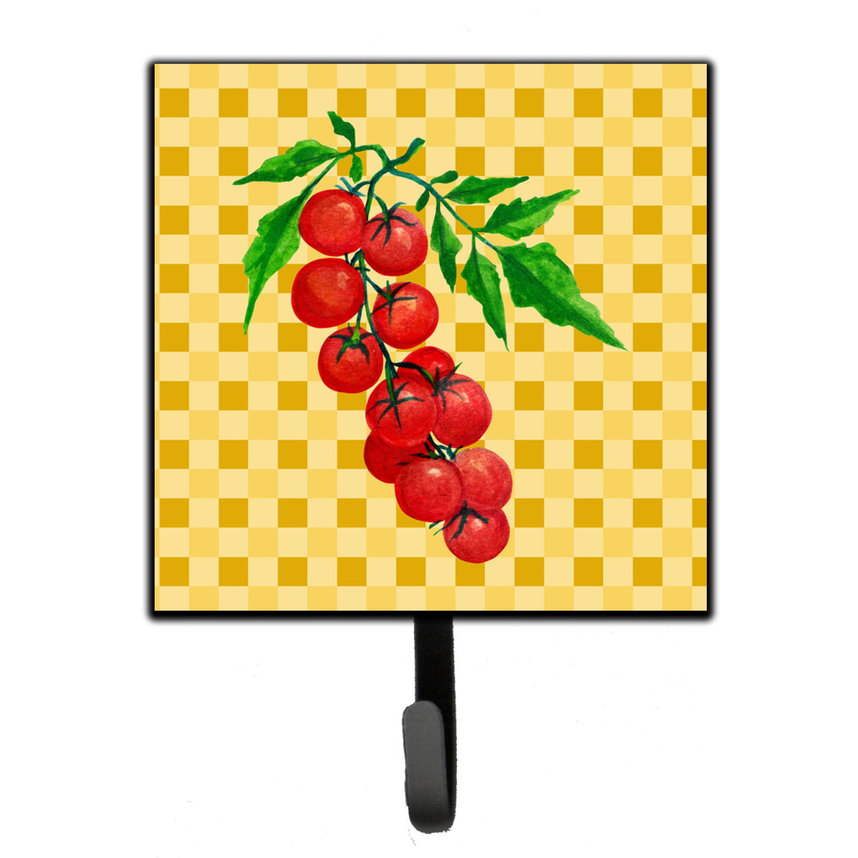 Cherry Tomato on Basketweave Leash or Key Holder