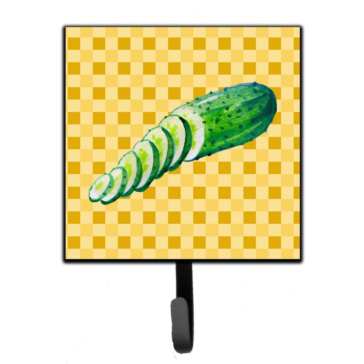 Cucumber on Basketweave Leash or Key Holder