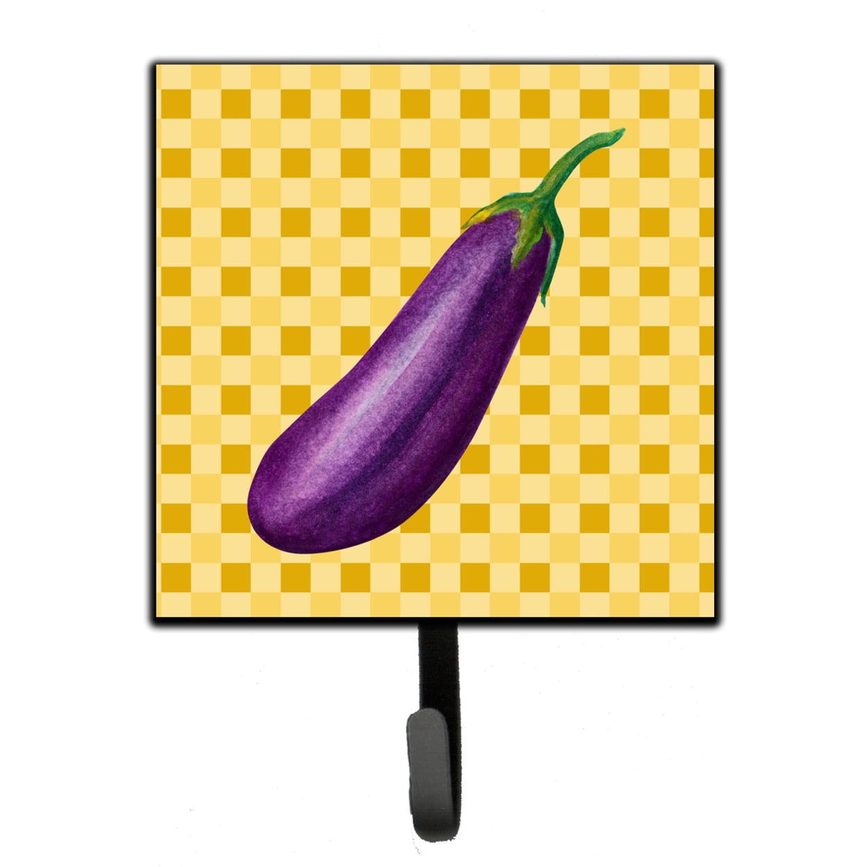 Eggplant on Basketweave Leash or Key Holder