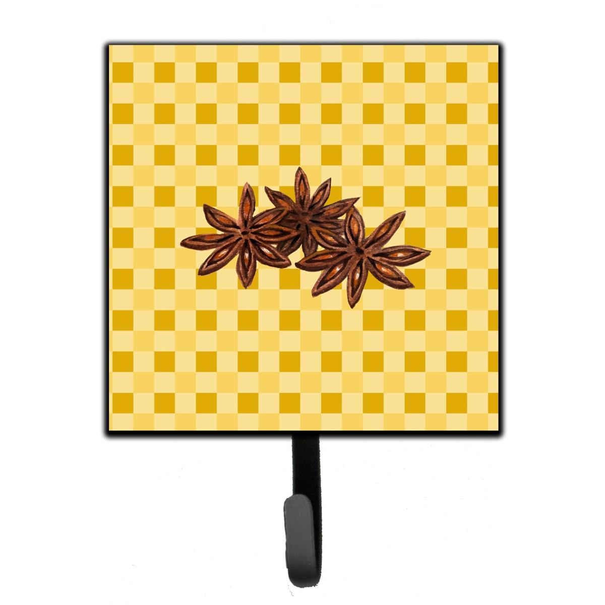 BB7213SH4 Star Anise on Basketweave Leash or Key Holder