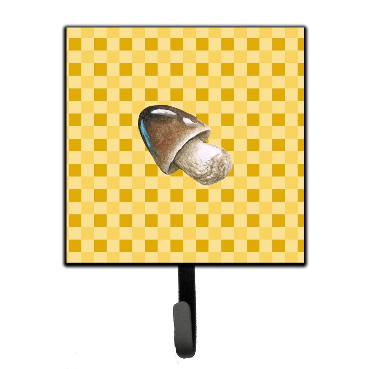 Straw Mushroom on Basketweave Leash or Key Holder