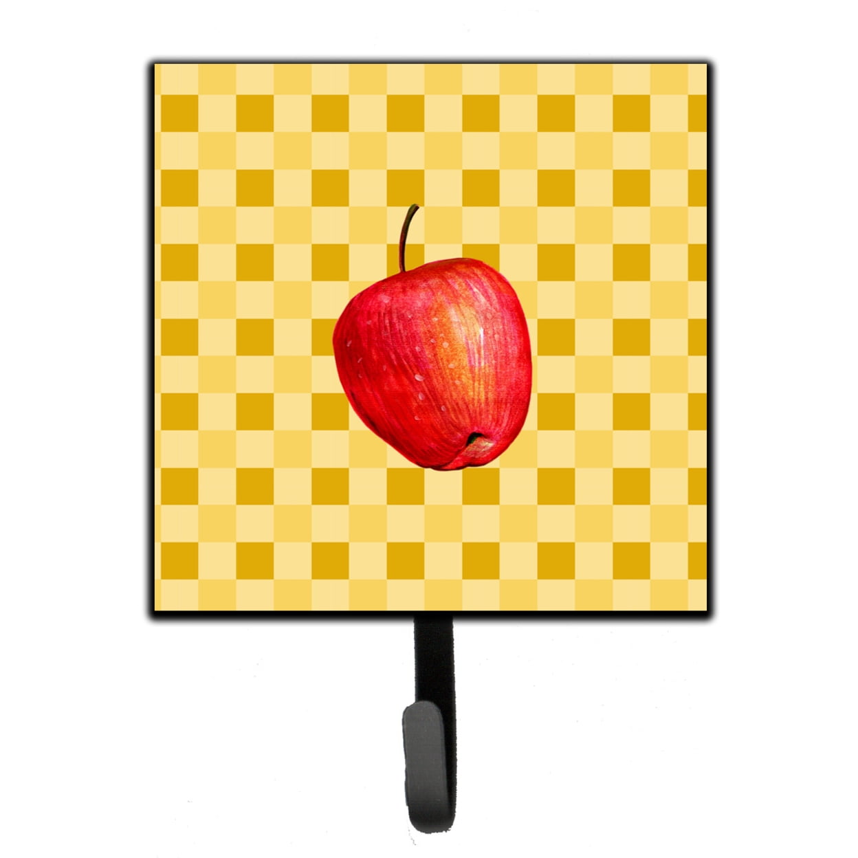 Whole Apple on Basketweave Leash or Key Holder