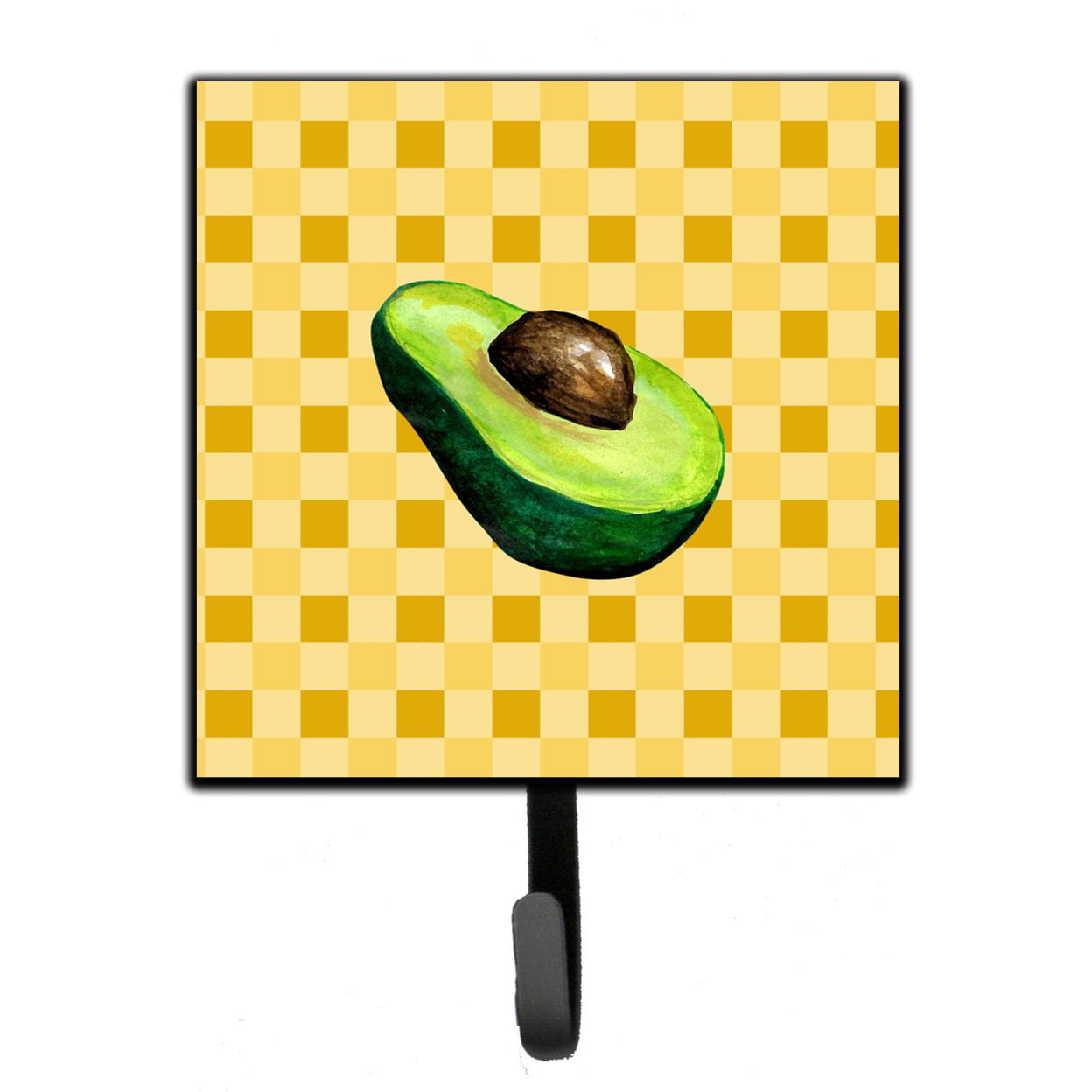 Sliced Avacado on Basketweave Leash or Key Holder