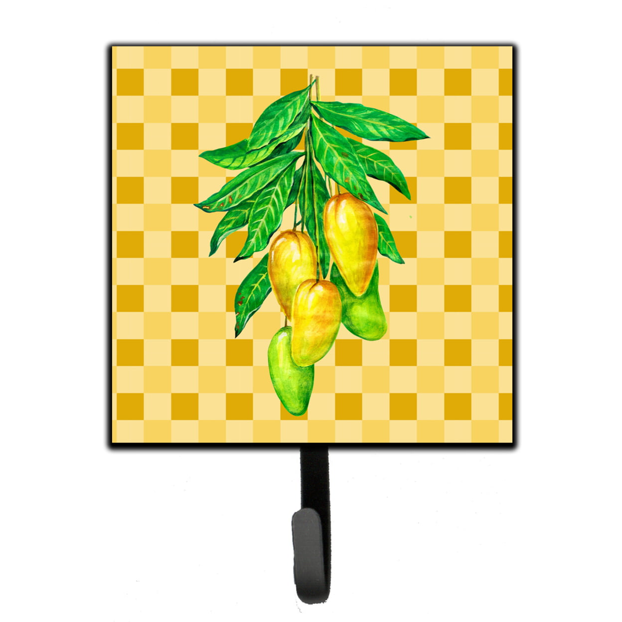 Mangos on Branch on Basketweave Leash or Key Holder