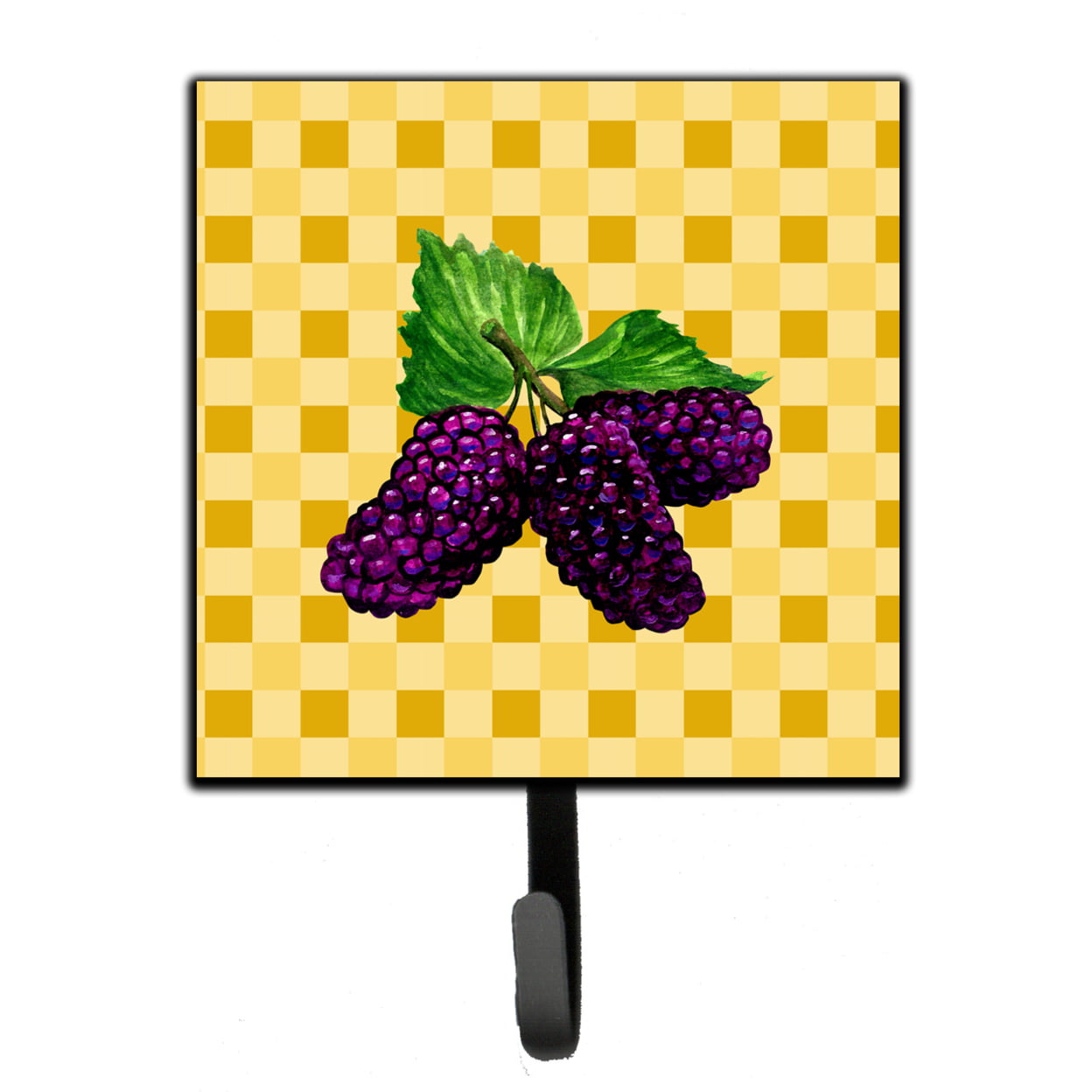 Mulberries on Basketweave Leash or Key Holder