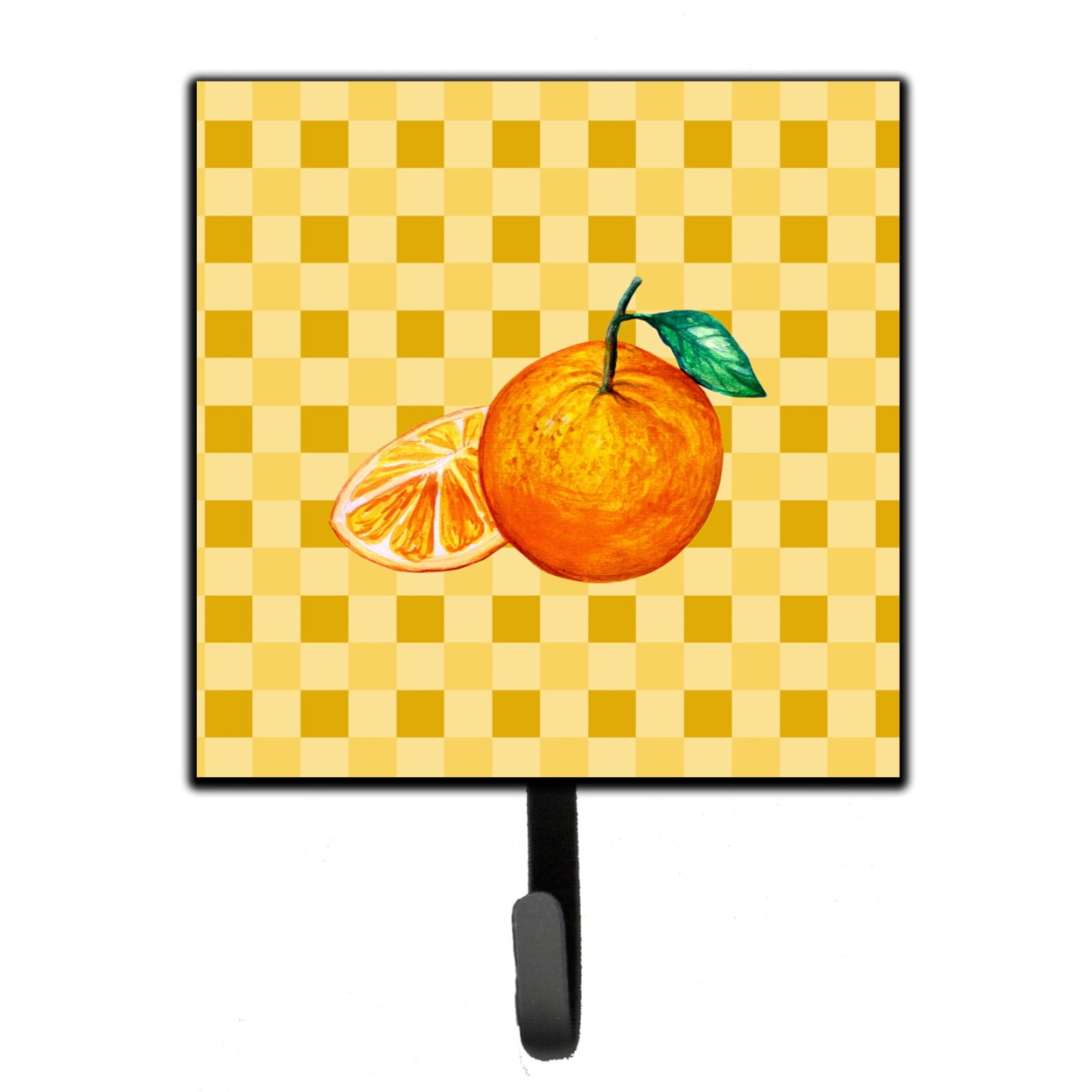 Oranges & Slice on Basketweave Leash or Key Holder