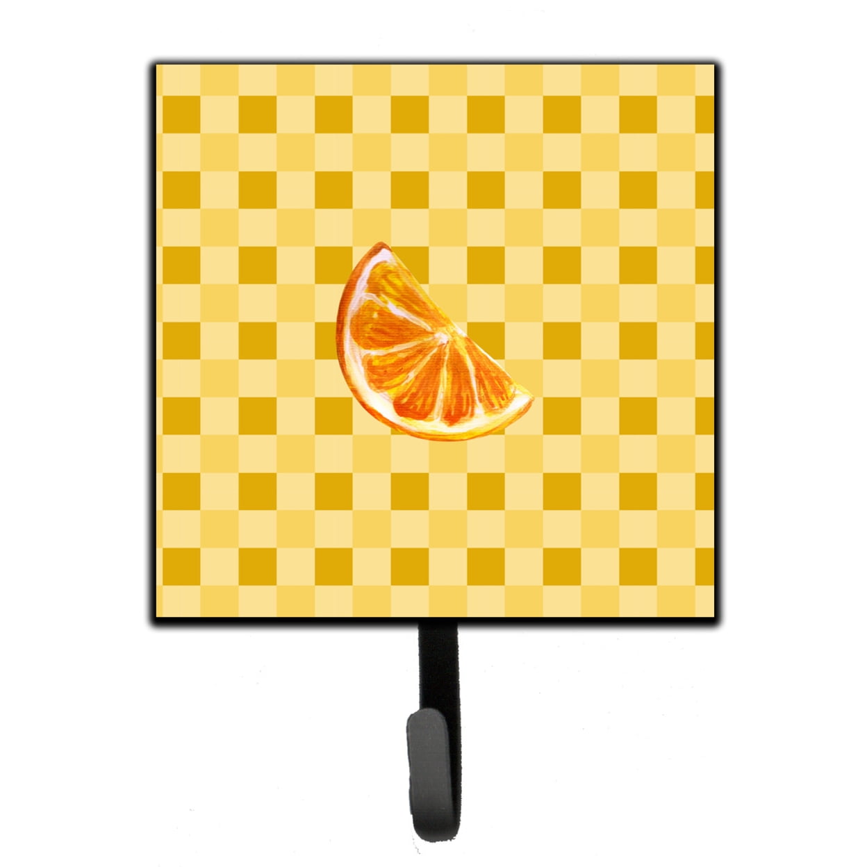 Sliced Oranges on Basketweave Leash or Key Holder