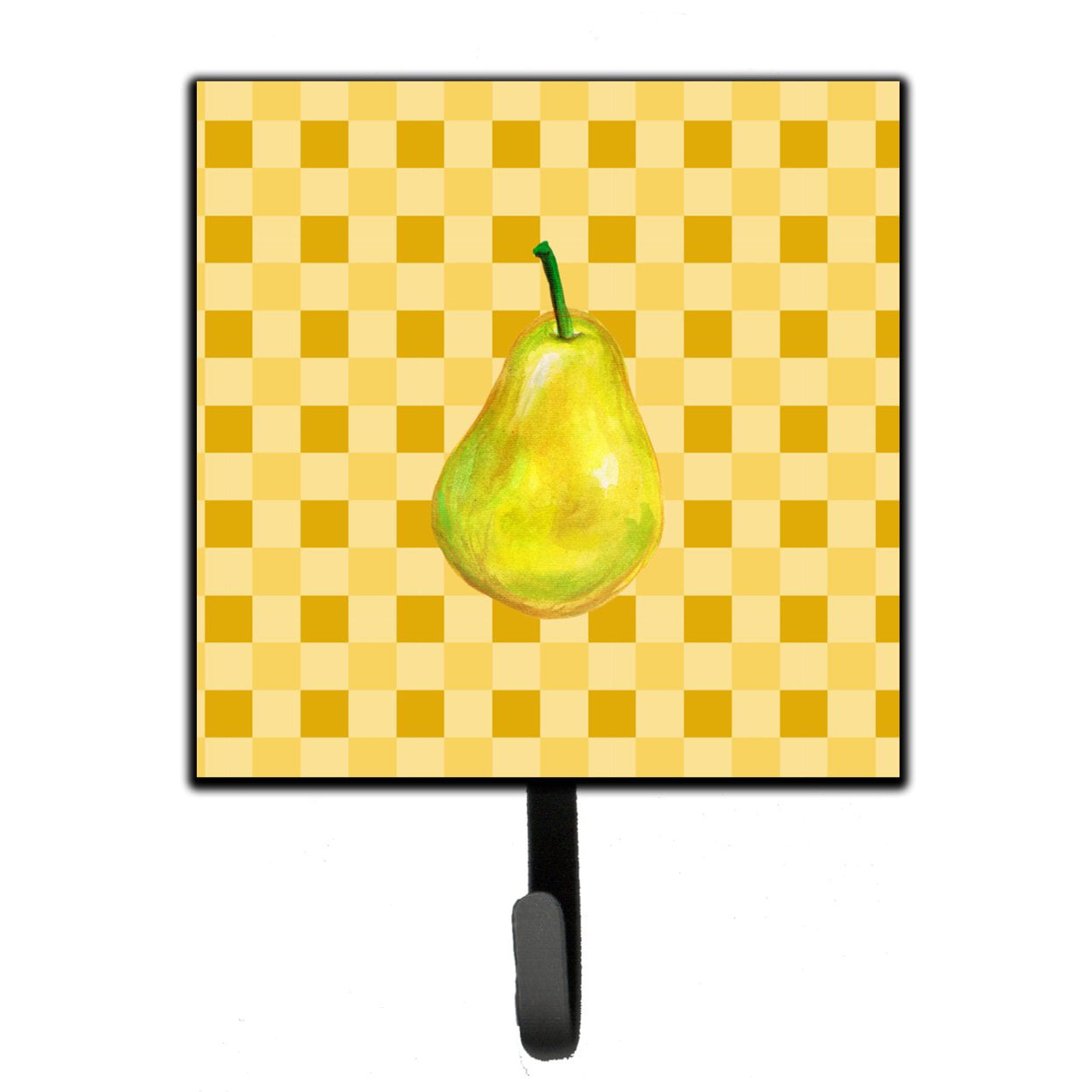 Whole Pear on Basketweave Leash or Key Holder