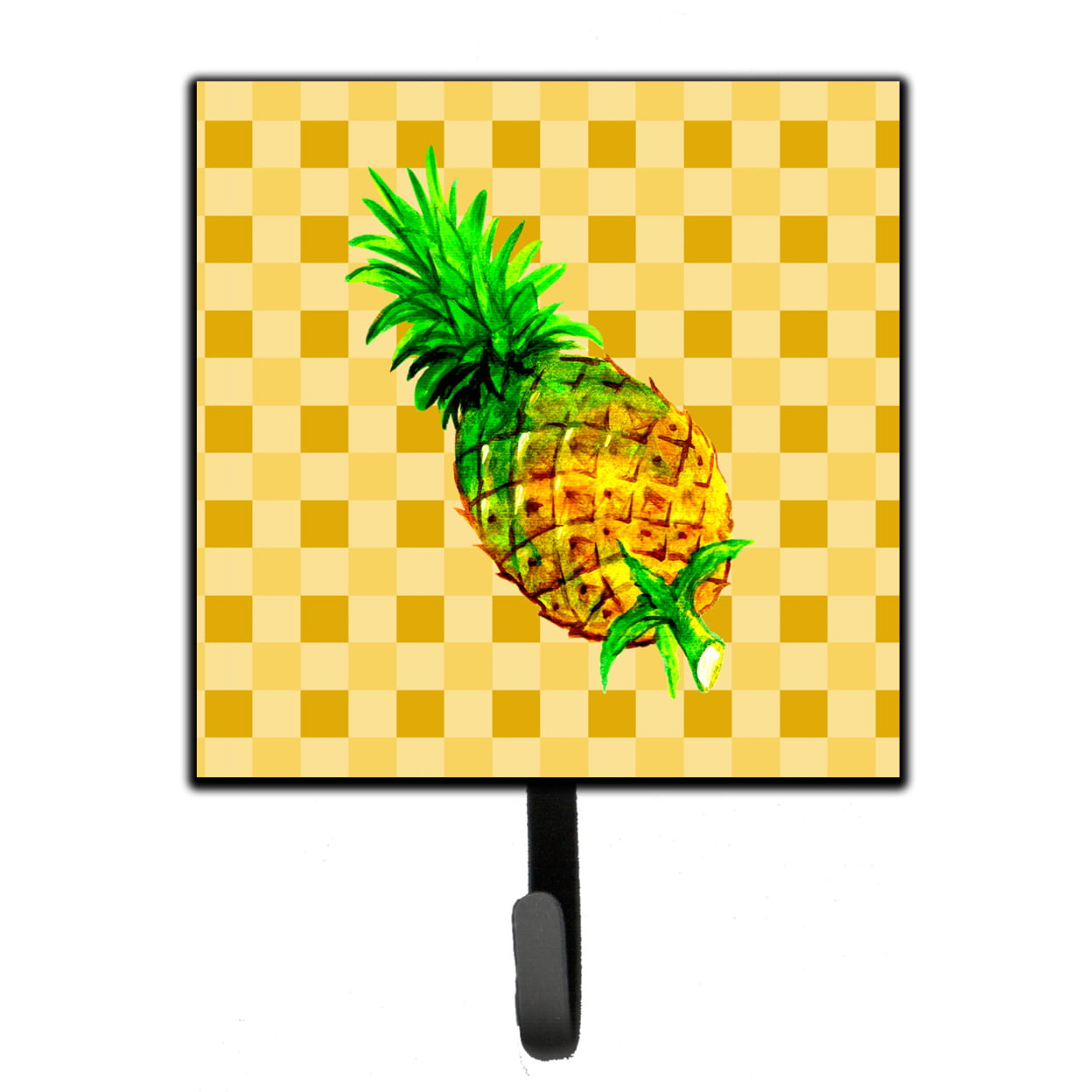 Whole Pineapple on Basketweave Leash or Key Holder