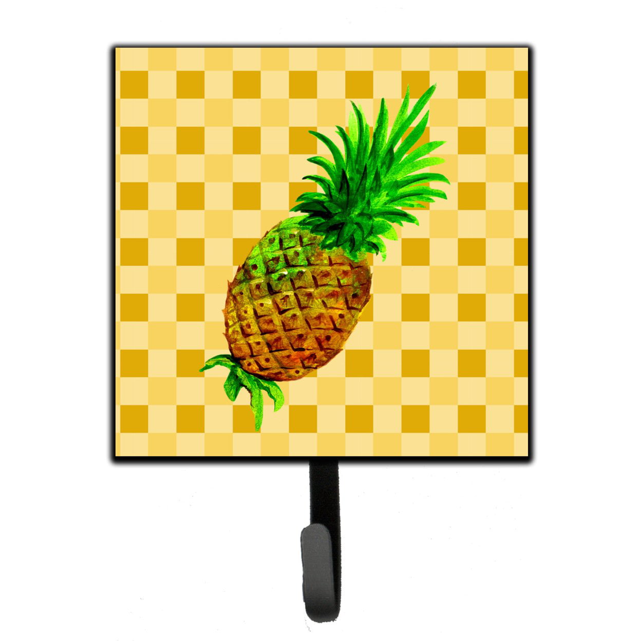 Whole Pineapple on Basketweave Leash or Key Holder