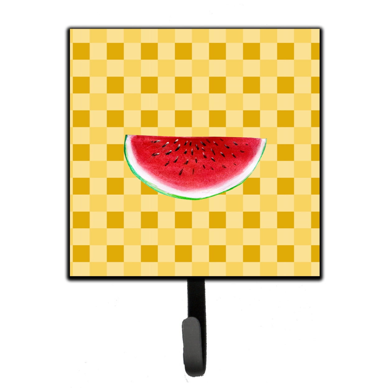 Sliced Watermelon on Basketweave Leash or Key Holder