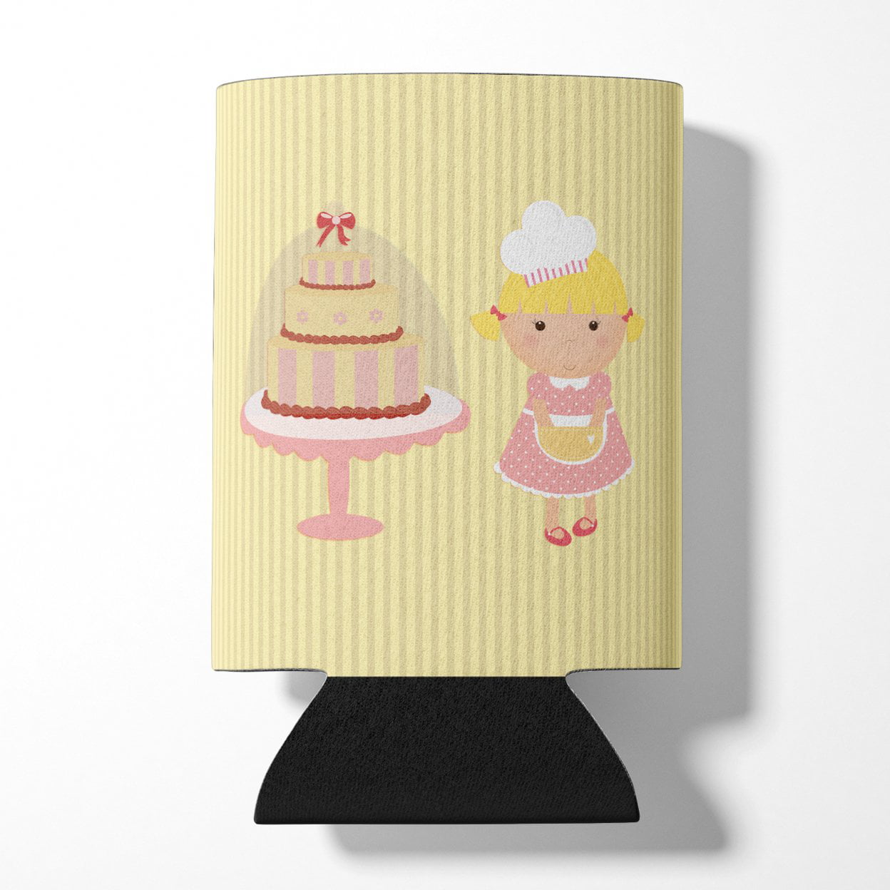 Cake Baker Blonde Yellow Can or Bottle Hugger
