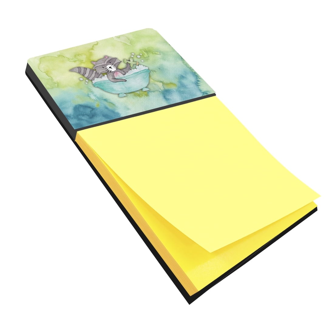 BB7345SN Raccoon Bathing Watercolor Sticky Note Holder