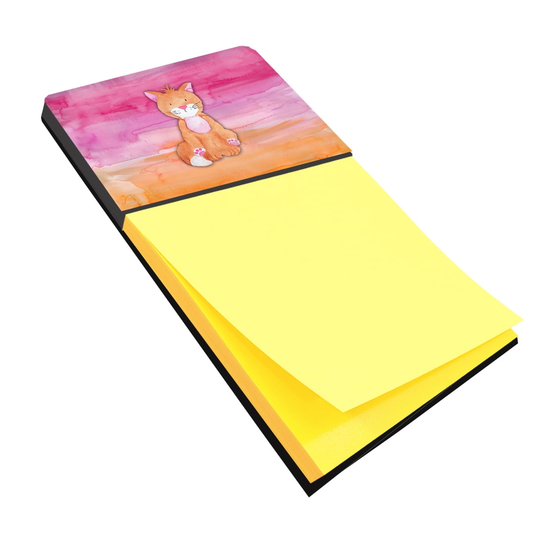 BB7354SN Orange Cat Watercolor Sticky Note Holder
