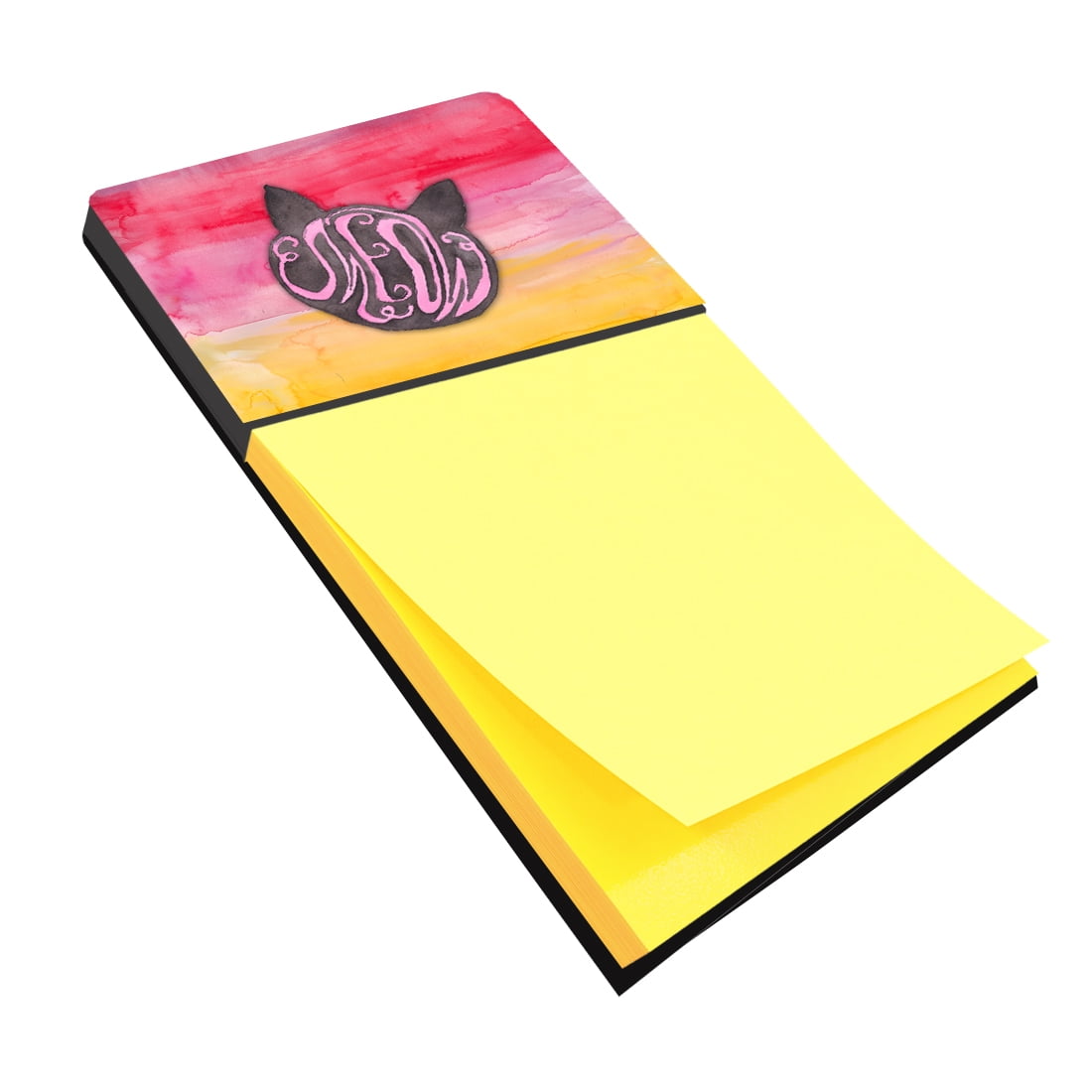 BB7358SN Cat Face Meow Watercolor Sticky Note Holder