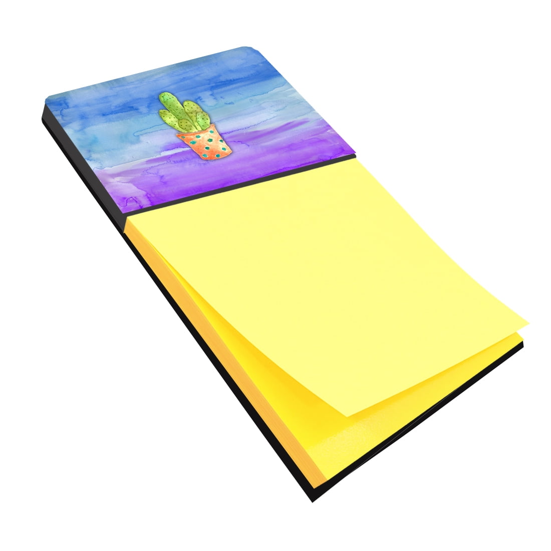 BB7363SN Cactus Blue & Purple Watercolor Sticky Note Holder
