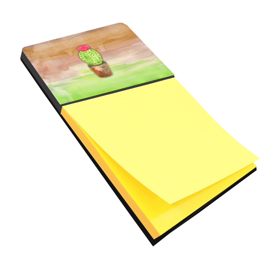 BB7365SN Cactus Green & Brown Watercolor Sticky Note Holder