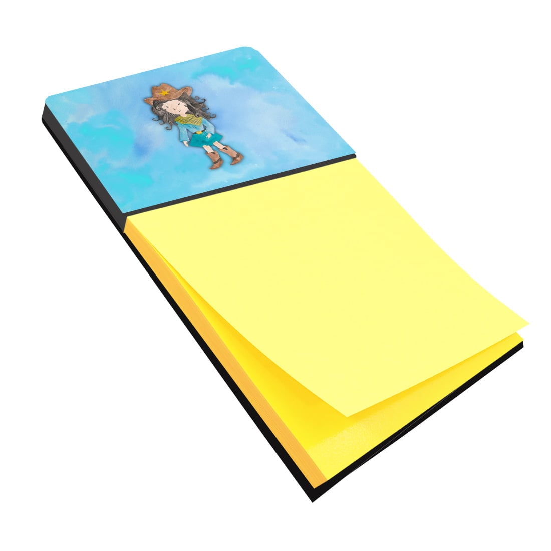 BB7367SN Cowgirl Watercolor Sticky Note Holder