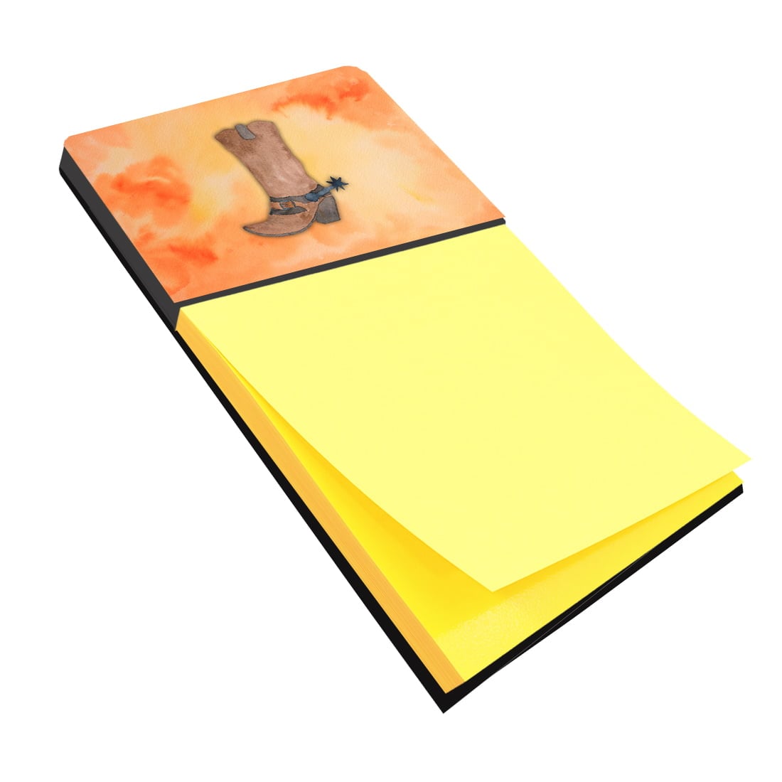 BB7371SN Cowboy Boot Watercolor Sticky Note Holder