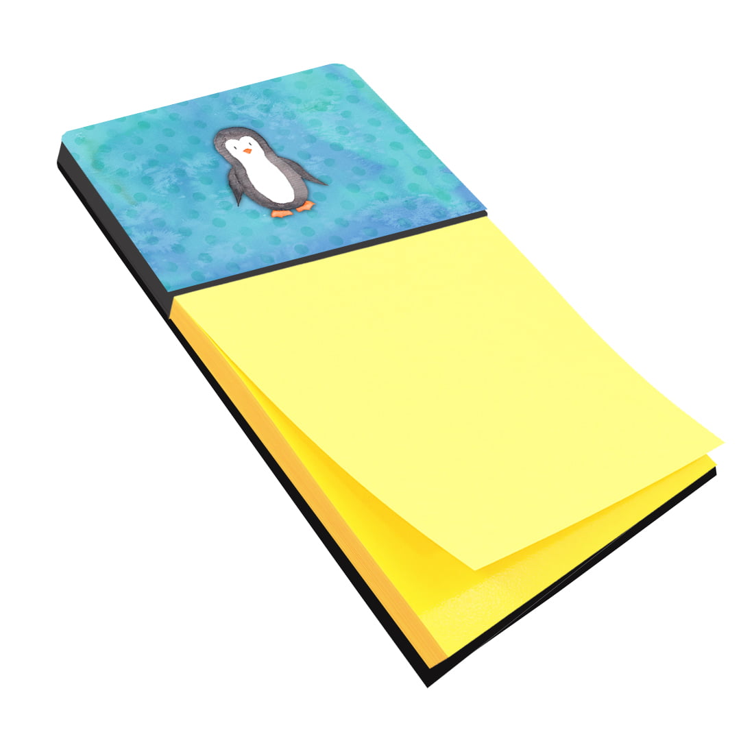 BB7376SN Polkadot Penguin Watercolor Sticky Note Holder