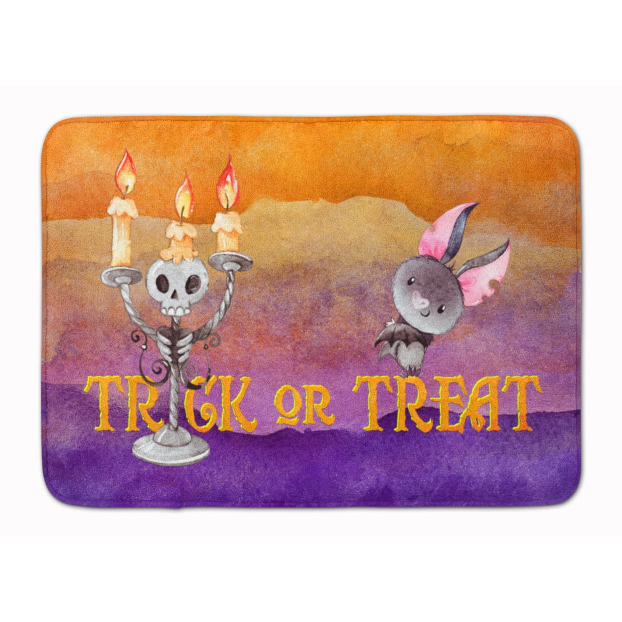 BB7461RUG Halloween Trick or Treat Machine Washable Memory Foam Mat