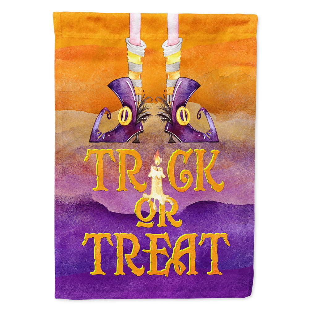Halloween Trick Witches Feet Flag Canvas House Size
