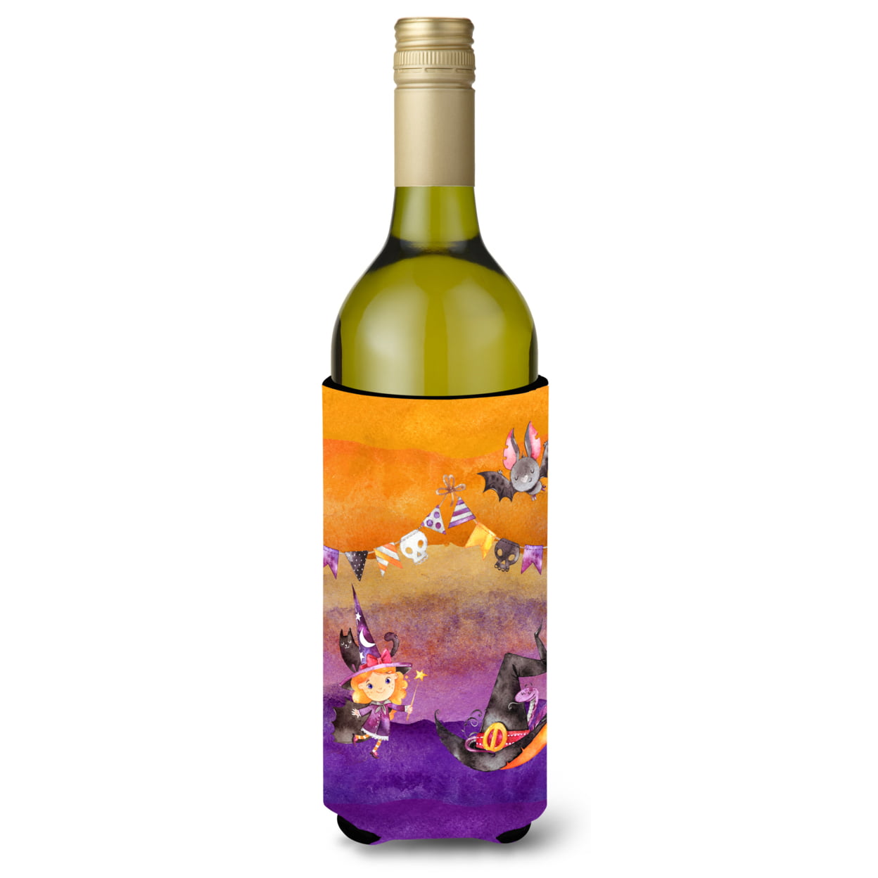 Halloween Little Witch Party Wine Bottle Beverge Insulator Hugger