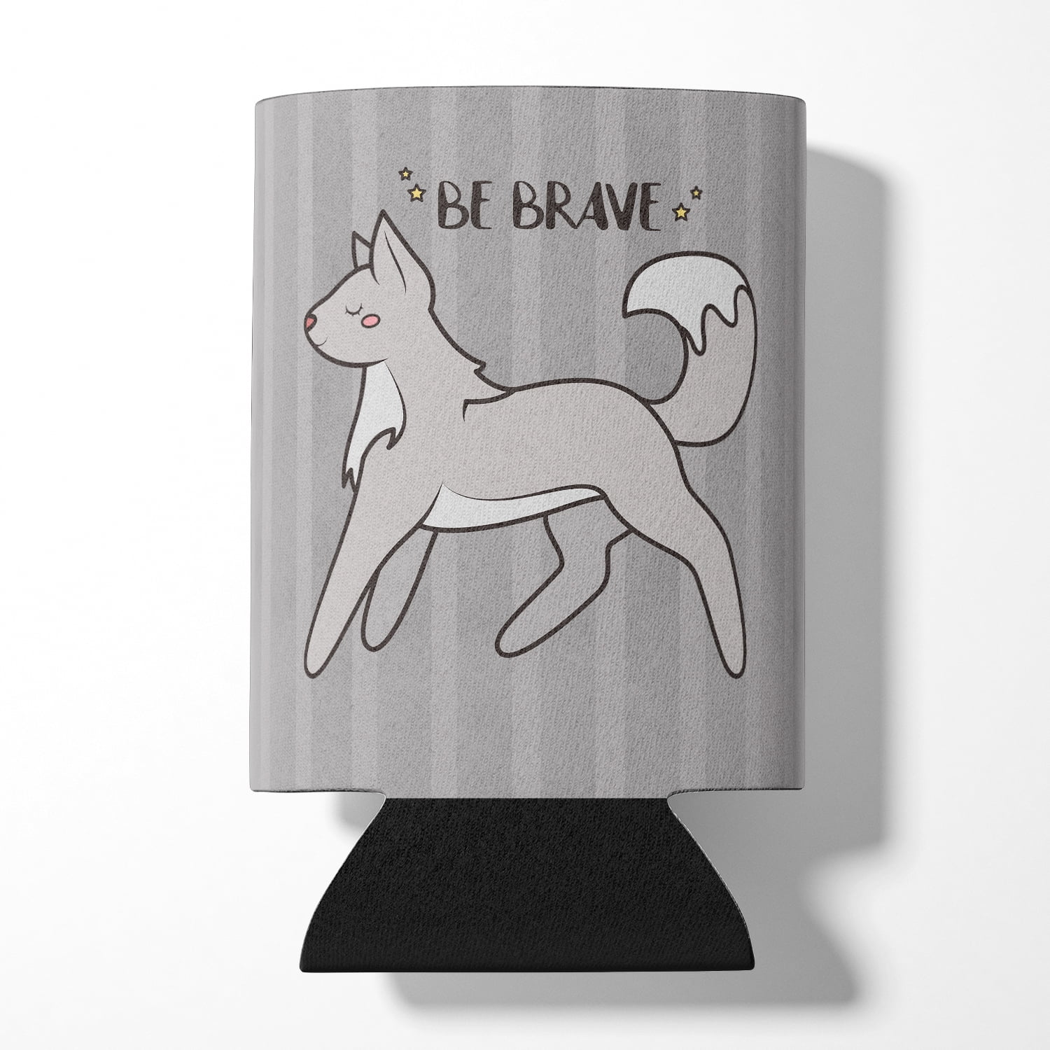 Nursery Be Brave Wolf Can or Bottle Hugger
