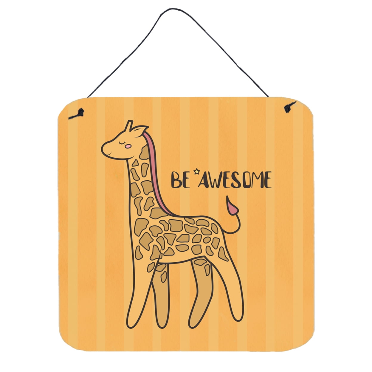 Nursery Be Awesome Griaffe Wall or Door Hanging Prints