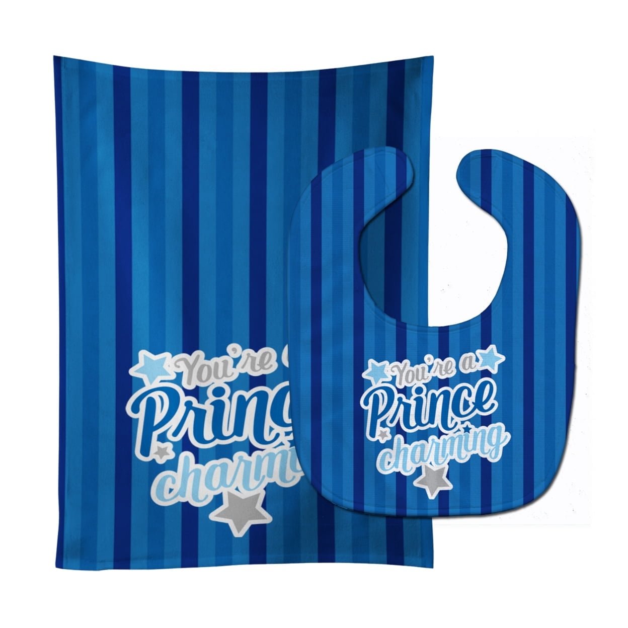 Youre a Prince Charming Baby Bib & Burp Cloth