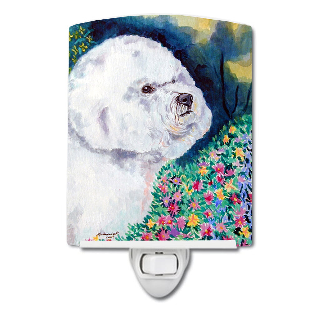 7225CNL Bichon Frise Ceramic Night Light