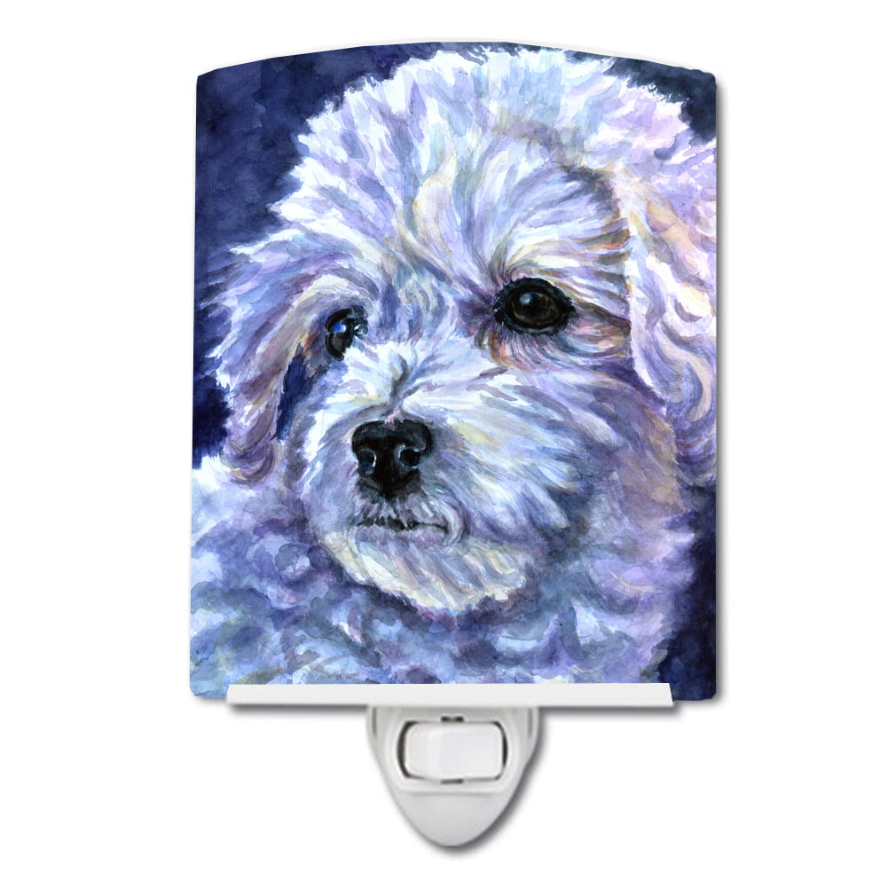 7336CNL Bichon Frise Ceramic Night Light