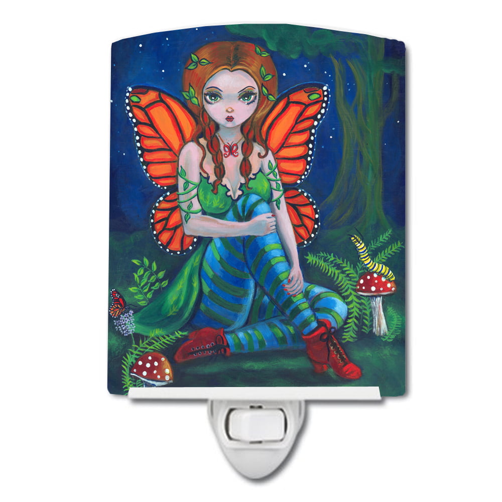 Fairy Monarch Ceramic Night Light