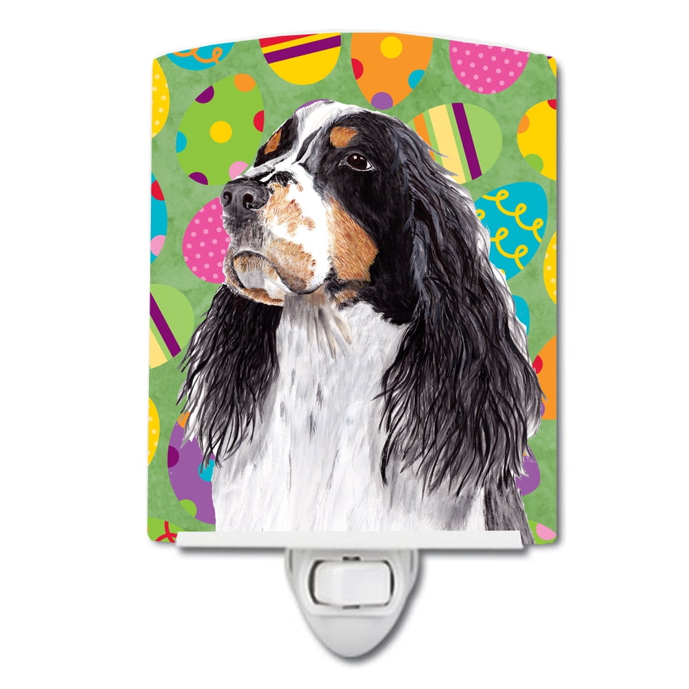 SC9441CNL Springer Spaniel Easter Eggtravaganza Ceramic Night Light