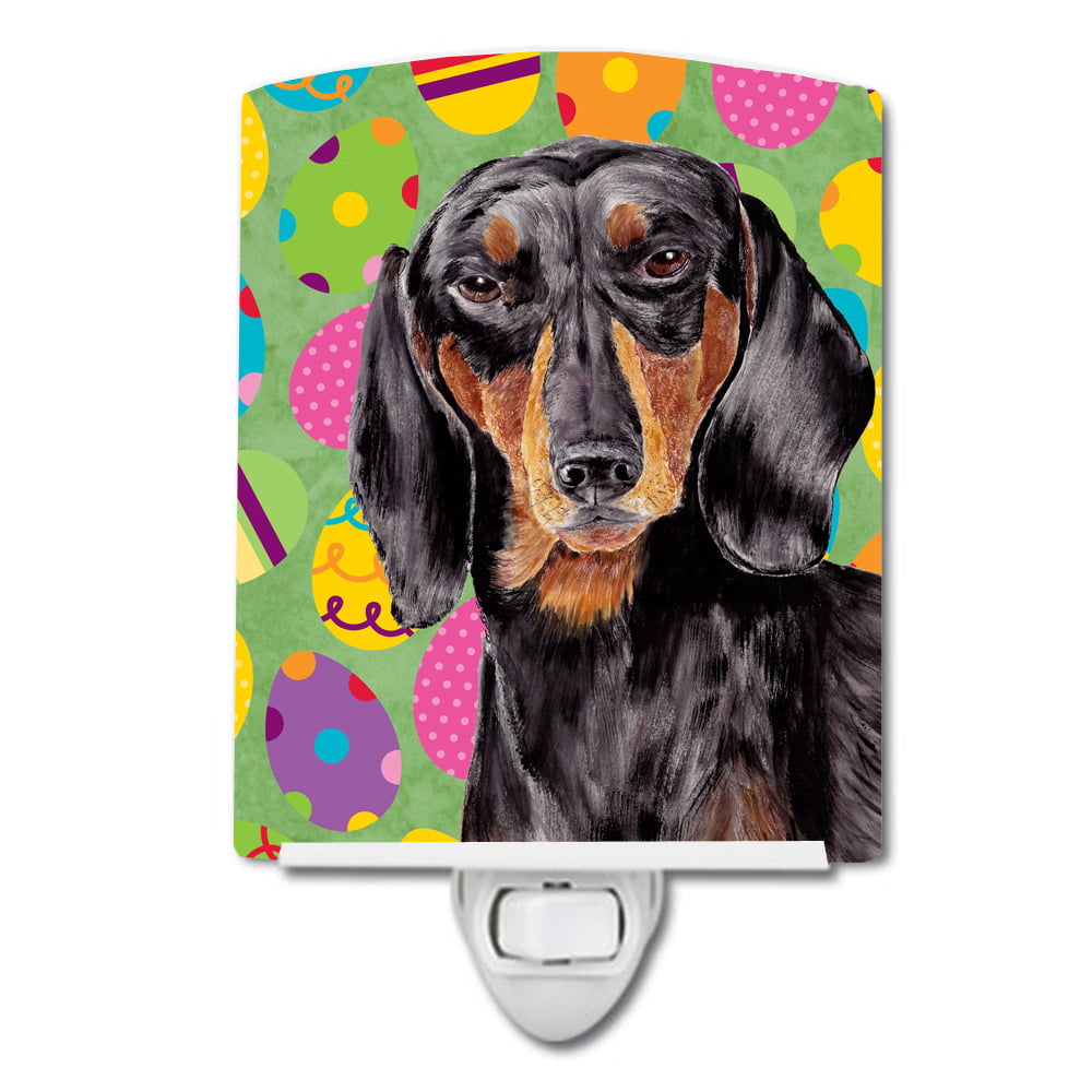 SC9443CNL Dachshund Easter Eggtravaganza Ceramic Night Light