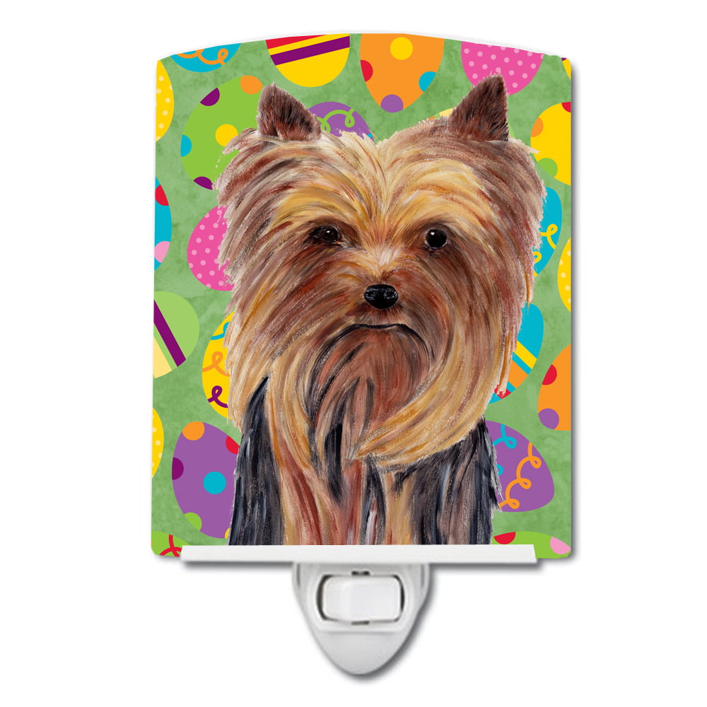 SC9445CNL Yorkie Easter Eggtravaganza Ceramic Night Light
