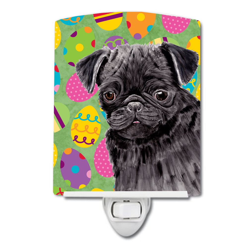 SC9446CNL Pug Easter Eggtravaganza Ceramic Night Light