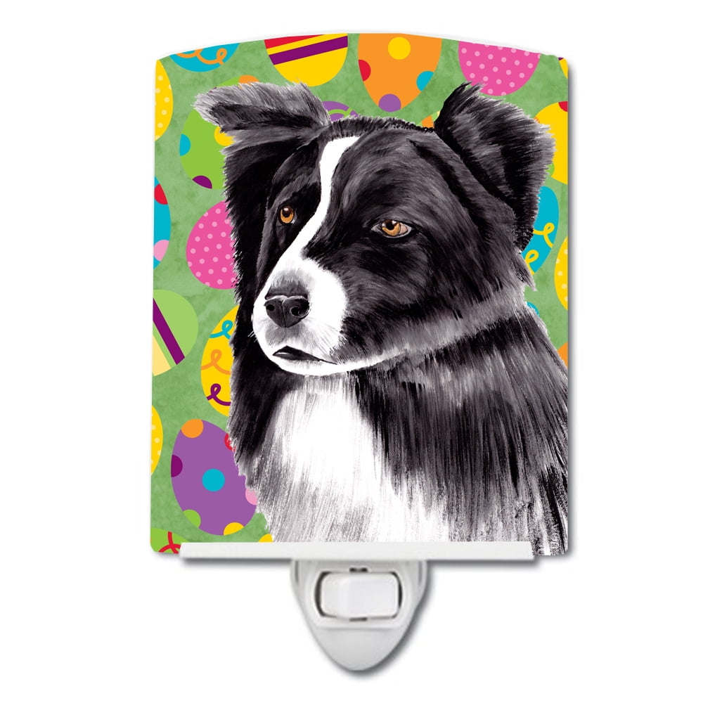 SC9447CNL Border Collie Easter Eggtravaganza Ceramic Night Light